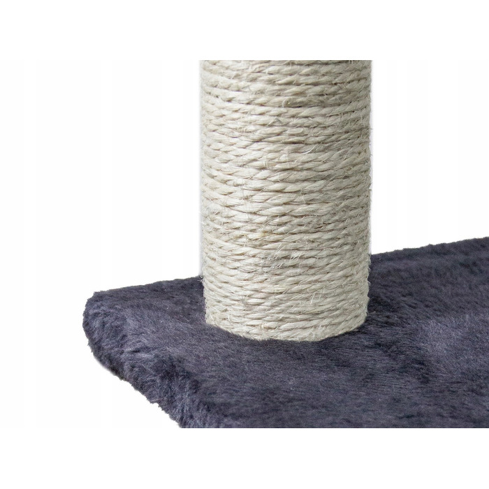 Високий кігтеточка-комплекс для котів Pet HOBBY, сірий, 5 рівнів, 140 см