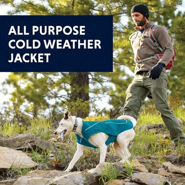 Ruffwear міцна куртка для собак з флісовою підкладкою, для мініатюрних порід, розмір XXS, червона (Red Currant), модель Overcoat