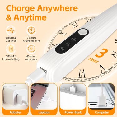 Триммер для собак OFFCUP: Безшумна машинка для стрижки лап, обличчя та вух з LED-підсвічуванням. Підходить для собак та котів. Акумуляторний триммер для догляду за тваринами.