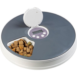 Автоматичний годівниця для котів та собак Infactory Fressnapf з таймером, LCD-дисплеєм (6 відділень)