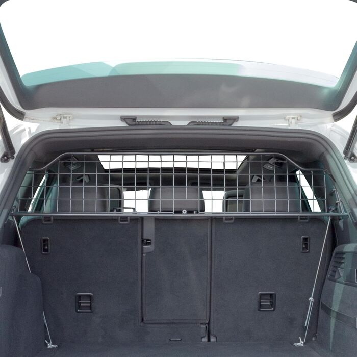 Автомобільна перегородка Travall для собак, сумісна з Volkswagen Touareg (2010-2018), модель TDG1357, оригінальна якість, металеве роздільне гратчасте сидіння для багажника
