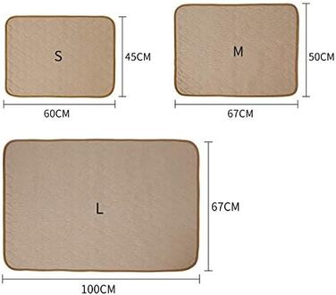 Водонепроникний килимок для собак, миючий, нековзний, швидковисихаючий, для дивана, авто, клітки, трави, ліжка (100 x 67 см)