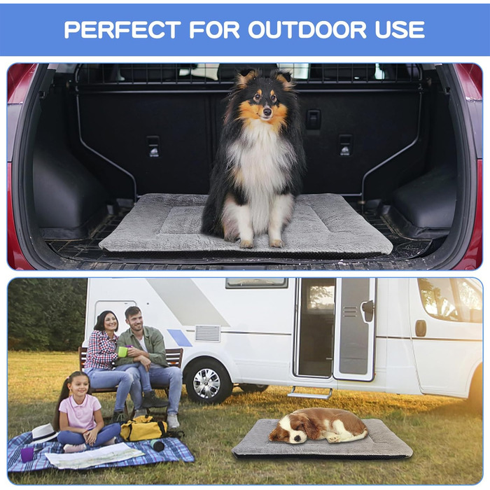 Крісло-лежанка для собак середніх порід, 90x60 см, сіре, з антиковзною основою