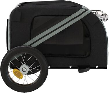 Фahrradanhänger ARKEM: Причіп для велосипеда, для собак, сірий та чорний, Oxford-Gewebe, залізо