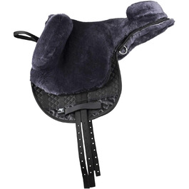 Сідло з овечої шерсті Engel Reitsport R2 англійське, антрацит