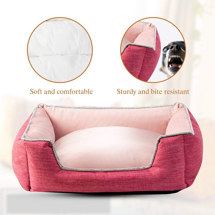 Ортопедичне ліжко для собак та котів PETCUTE, зелене, 50х40х17 см