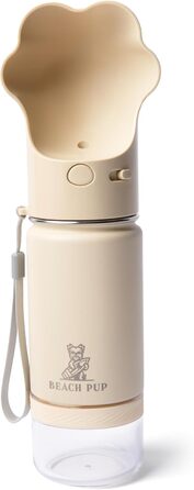Портативна пляшка для води та корму для собак Beach Pup, 284 мл, нержавіюча сталь
