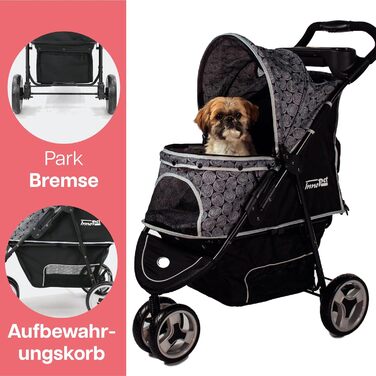 Візок для собак Innopet Allure Cheetah сірий