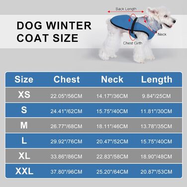 Зимова куртка для собак Savot Warmer Hundemante: водонепроникна, з регульованим капюшоном та флісовою жилеткою, з кільцем D, для собак середніх та великих порід (M, Синій)