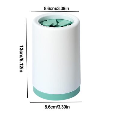 Очисник лап для собак - мийка лап для домашніх тварин, без розливання, для брудних собак, мийка лап, миюча щітка для собак, для маленьких, середніх та великих тварин, зелений (Small)