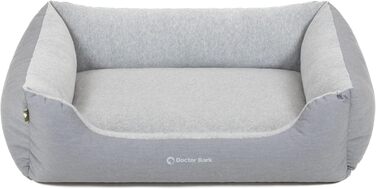 Килимок для собак Doctor Bark, плюшевий та м'який, середній, 86x65 см, сірий, Made in Germany