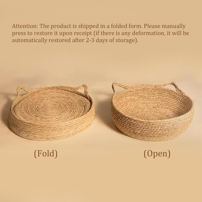 Кігтеточка-гніздо для котів Obelunrp, 43 см, кругленьке, з м'яким подушечком, стійке до подряпин, для дому, підходить для великих котів (середнього розміру)