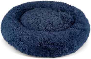 Крісло-лежанка для собак та котів Alaska, плюш, знімний чохол, антиковзаюче, машинне прання, велике (⌀ 81 см)