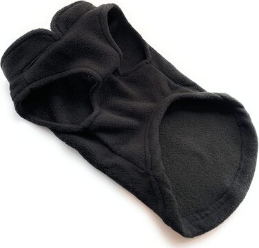 Тепла жилетка JACKO & CO для собак та котів з кільцем для повідка, чорна, розмір XXL (10,8-15,9кг)