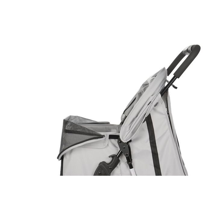 Візок для собак Сенна сірий, зручний для прогулянок