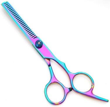 Професійна 5-в-1 шерстьрізачка для собак, 4CR з круглою безпечною насадкою, пряма, філірувальна та вигнута ножиці, гребінець з нержавіючої сталі