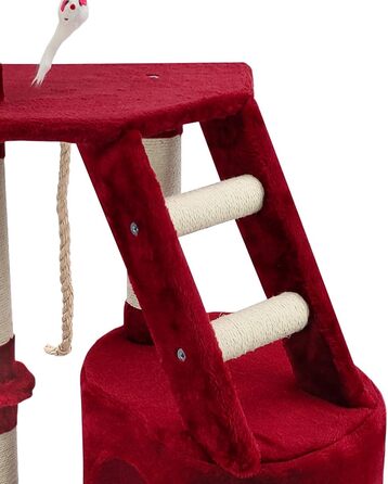 Дряпак для котів Beltom® Kratzbaum з платформою для ігор, 120 см (Вишневий)