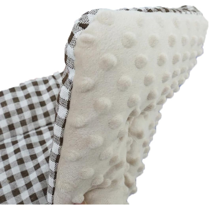 М'який лежак для собак та котів, теплий килимок, 2 шт. (M, 53x40 см, Кофе)