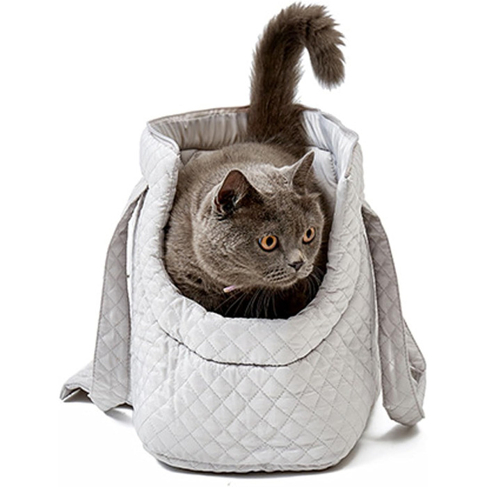 Сумка-переноска для маленьких собак та котів, бавовняна, легка, зимова
