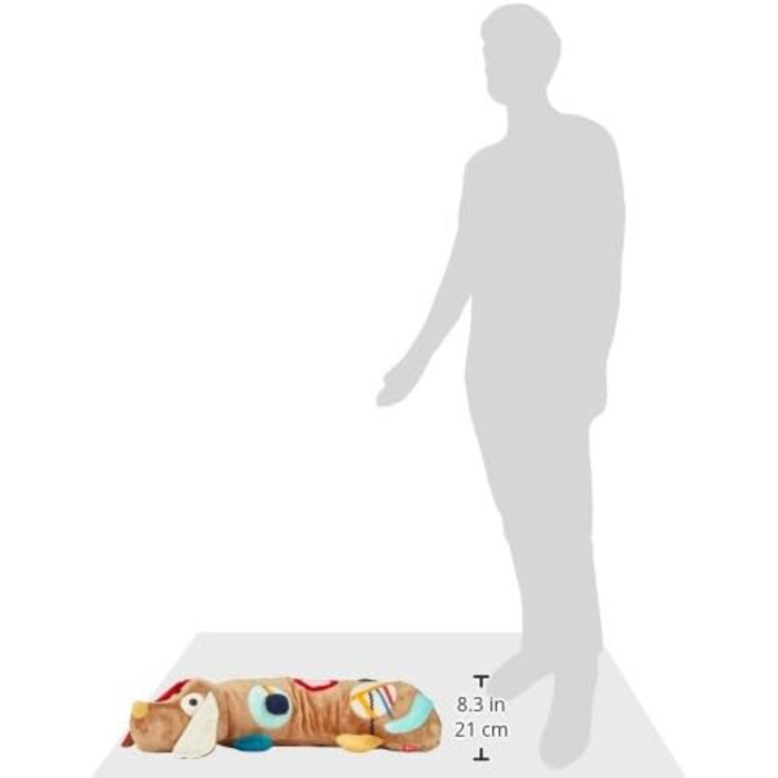 SIGIKID Активне подушечкове ліжечко для іграшок для малюків Песик, іграшка для дівчаток та хлопчиків, рекомендується від 3 місяців, коричневий, 1 шт.