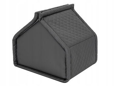 Маленька будка для собак або котів, лежак з дахом та матрацом, 42x32 см