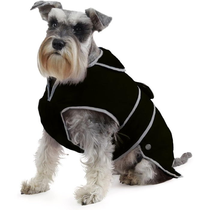 Дощовик для собак Ancol Stormguard, чорний, XL (довжина 60 см, обхват до 86 см)