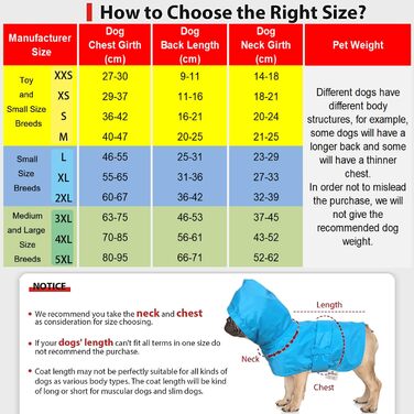 Дощовик для собак LeerKing: теплий, водонепроникний, для маленьких, середніх та великих собак, червоний, XL