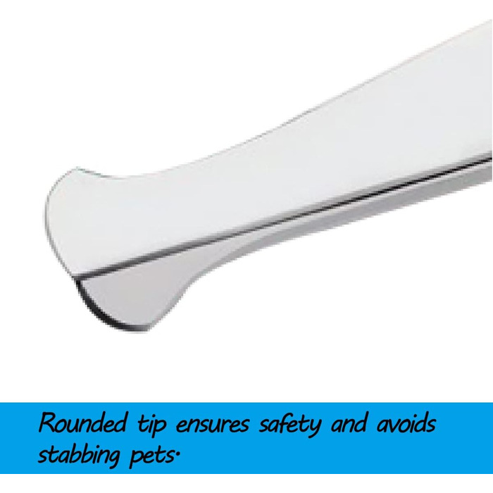 Професійна вигнута фен-ножиця для собак та котів, з безпечними кінцями, з титанової сталі