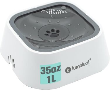 LumoLeaf миска для собак, антипроливна поїлка для води, повільна подача, дорожня миска для собак і котів