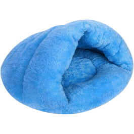 Кімната для собак та котів ITODA: м'яке ліжко-будиночок для собак, котів, цуценят та кошенят. Блакитний колір.