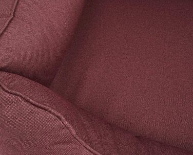 Ортопедичне вологостійке ліжко для собак Knuffelwuff Leon з велюру, ручної роботи, розмір M-L, 85 x 63 см - знімний чохол, придатне для прання - для великих, середніх та маленьких собак (Червоний, L 85 x B 120 x H 25 см)