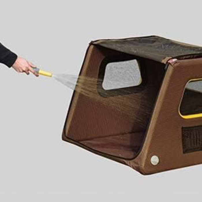 Надувна переносна коробка для собак Tami - переносна собача будка, клітка, переноска для автомобіля, дорожня сумка (L)