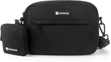 Сумка для ласощів для собак COOWONE - водонепроникна сумка для прогулянок з інтегрованим диспенсером для пакетів, чорна