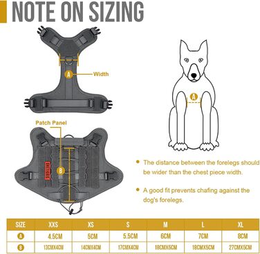 Тактична шлейка для собак OneTigris FIRE WATCHER, 1000D нейлон, з ручкою та 2 D-кільцями, розмір L, сіра