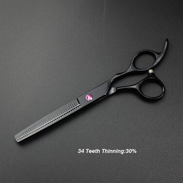 Професійна шерстьостригальна ножиці для собак: 4-частинний набір + гребінець (пряма, фінішна, вигнута)