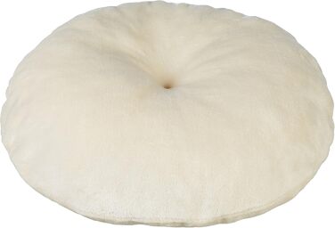 Кругле лежанка для собак та котів Amazon Basics, L 50 x B 50 x H 20 см, коричнево-кремовий