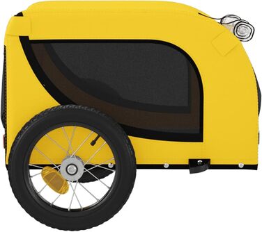 Причіп для собак Oxford Gewebe, жовто-чорний, 124x53x53 см, до 30 кг, Model 93994