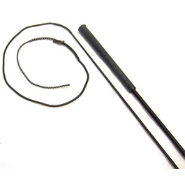 Вертикальна батогом для коней 120/100 см - 3 кольори, для роботи на землі, верхової їзди, свободи, чорний колір, довжина 100 см