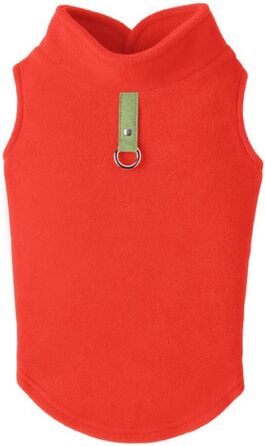 Тепла жилетка Gooby для маленьких собак на кожен день, фліс, колір гарбуз