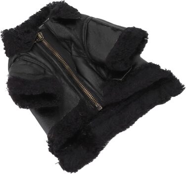 Зимовий теплий куртка для собак від TARSHYRY: шкіряна вітронепроникна модель для великих, середніх та маленьких собак. Стильний мотоциклетний одяг для тварин (S)