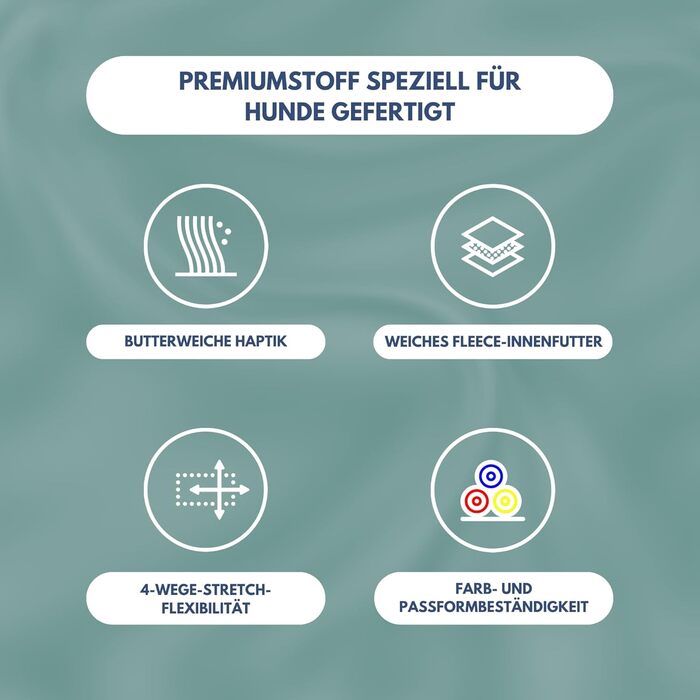 Світшот для собак Spark Paws з капюшоном, преміум-якість, м'який велюр, комфортний крій, заспокійливе флісове підкладка, підходить для всіх порід, багатобарвний, розмір L (аквамарин, S: 2-5кг)