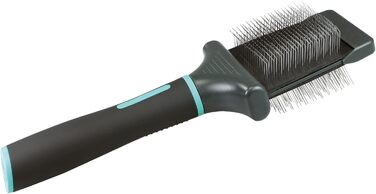 Щітка для собак Zolux, подвійна, гнучка, розмір L, 9,5 x 6,2 x 21,5 см, серія ANAH, ZO-470811 (різнокольорова, M, упаковка: 1 шт.)