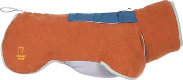 Вовняний Вовк Alpha 360 Флісовий Пуловер для Великих Собак, Розмір 65, Теракотовий - Теплий та М'який Пуловер з Регульованою Посадкою, 100% Перероблених Матеріалів