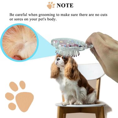 М'яка щітка для собак, для дрібних порід: Йоркширський тер'єр, Ши-тцу, Мальтіпу, Мальтезе | Видалення шерсті | Щітка для собак (Блискучий рожевий)