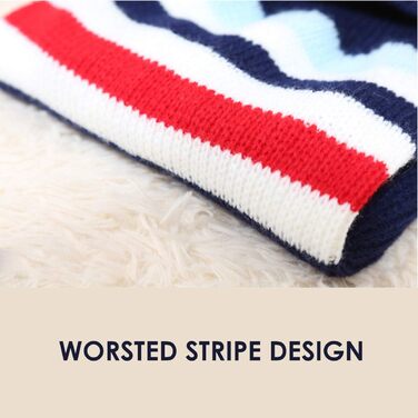 Пуловер для собак Petyoung з блакитними смугами, теплий зимовий светр з пряжі, для маленьких, середніх та великих собак, розмір XL28