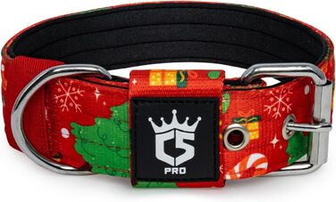 Тактичне нашийник для собак TSPRO, міцний нашийник з металевою застібкою, 3.8 см, регульований, для середніх та великих собак (зелений M), розмір M-H (регульований 40-48 см), зелений (M-H розмір (регульований 40-48 см), червоний)