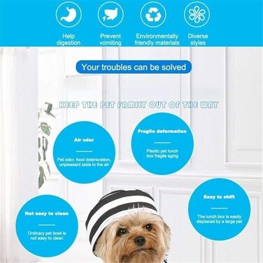 Керамічні миски для собак та котів з дерев'яною підставкою | VIKEDI | Керамічні миски для корму та води для тварин