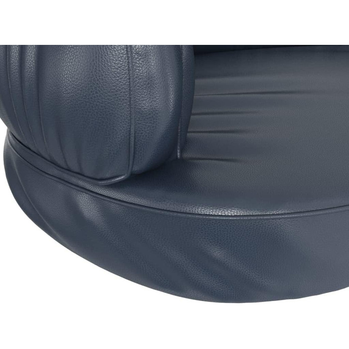 Крісло-ліжко для собак VidaXL, ергономічне, з пінопласту, 75x53 см, штучна шкіра, блакитне