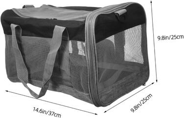 Транспортна сумка для тварин BESPORTBLE - легка, складна, для собак, котів, кроликів, з м'яким внутрішнім відділенням, для перенесення маленьких тварин
