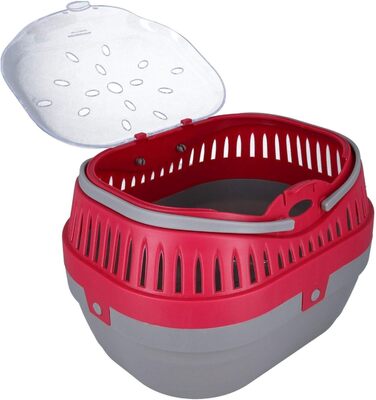 Транспортний бокс для морських свинок, щурів, дегусів, великий, червоний, 3 шт.